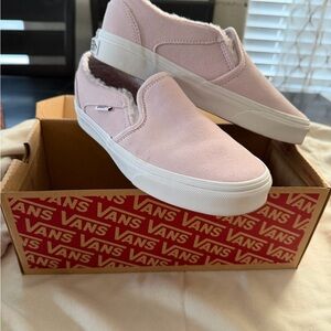 Vans Women's Light Pink Slip-On Sneakers